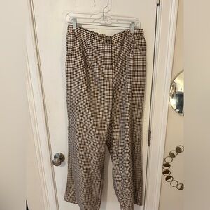 SHEIN EZwear Plus Plaid Print Lapel Neck Blazer & Pants